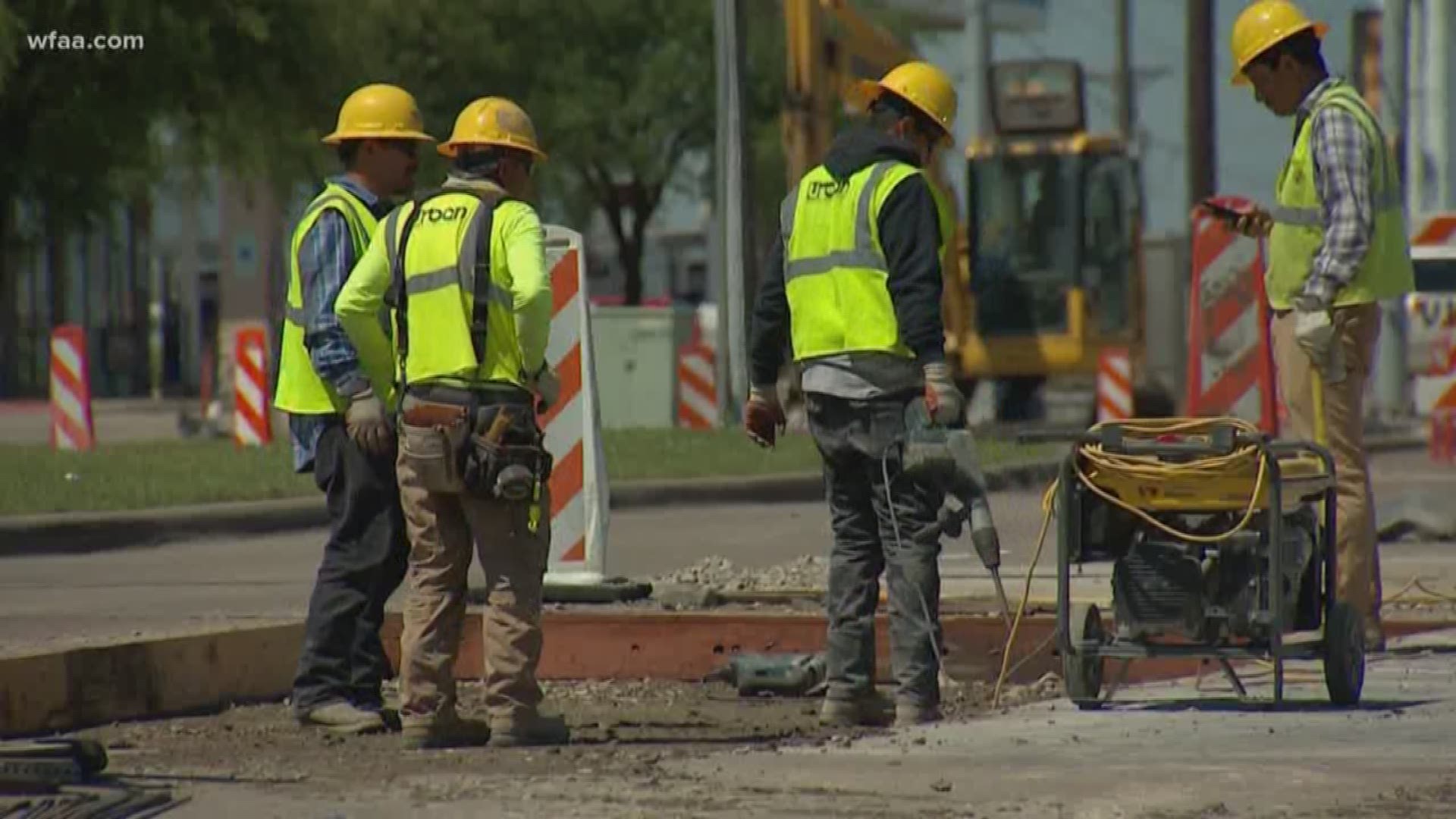 Street worker wait mouth brother