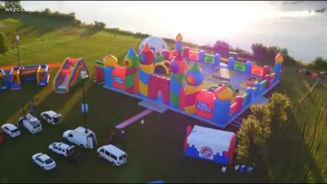 FIRST LOOK Worlds Largest Bounce House Arrives In North Ridgeville