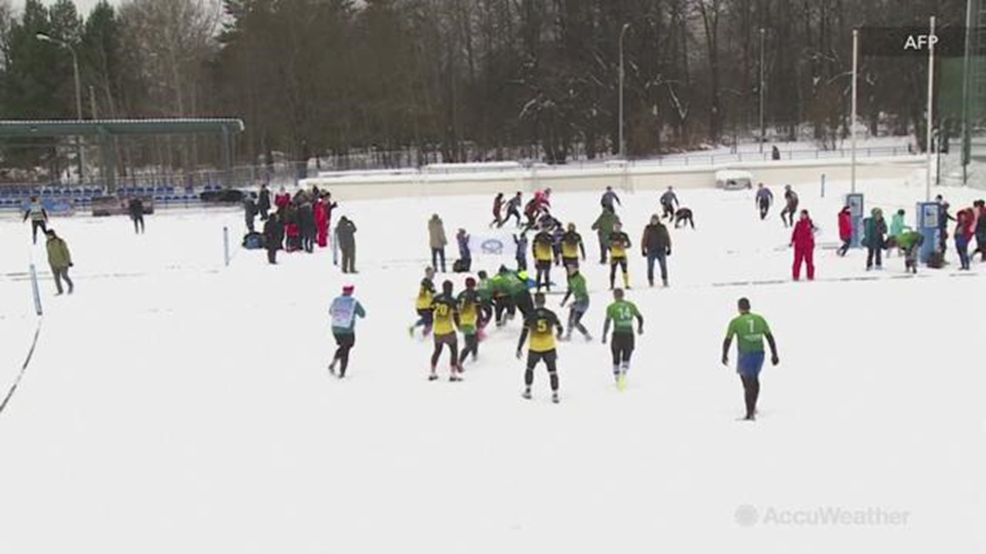 'Snow-Rugby' has been gaining popularity in Russia during the long winter months. The rules are more simplified than the normal rugby, but anyone can play. Would you?