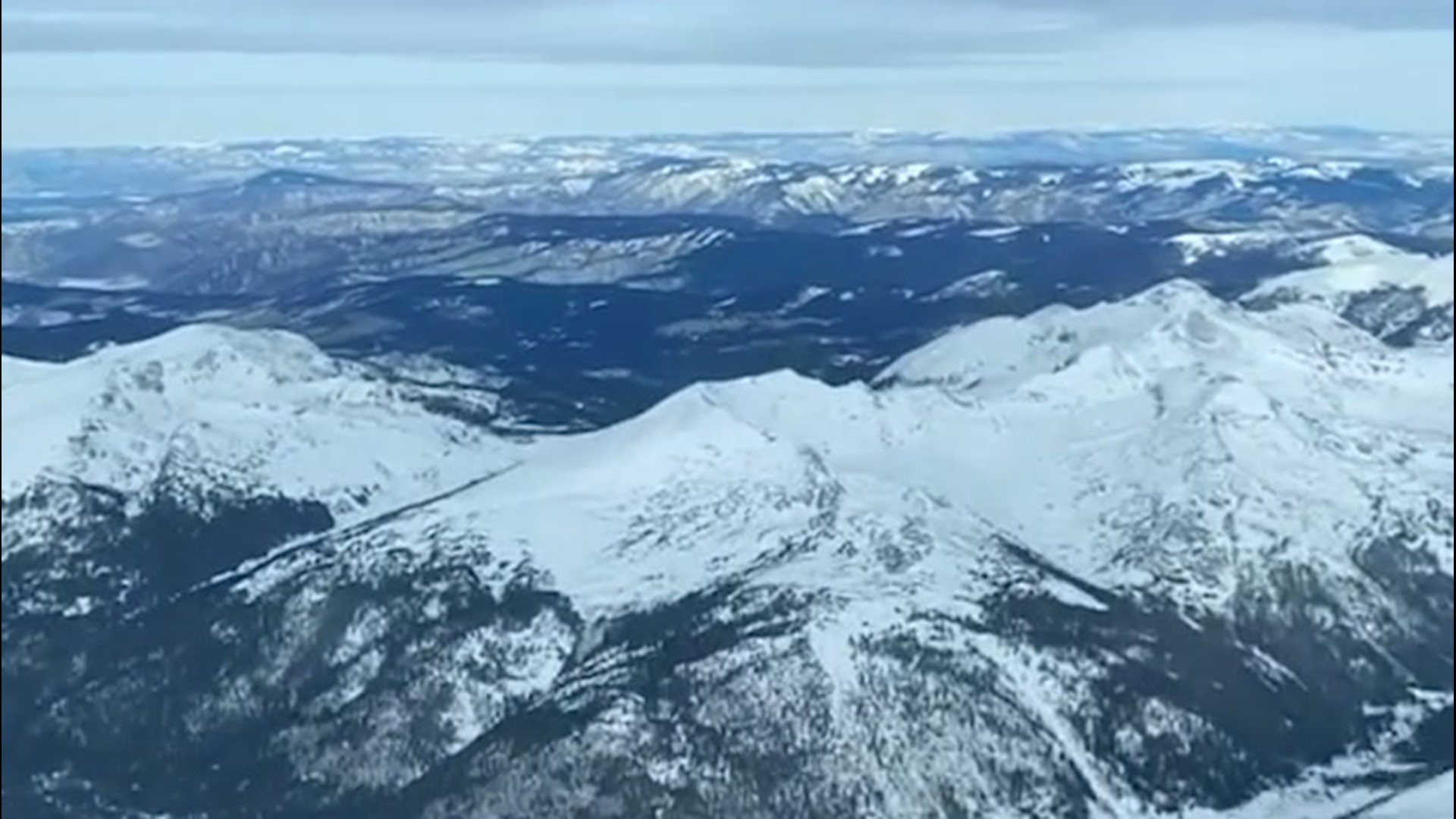 Enjoy this view of the Colorado Rockies coated in snow from a pilot's trip down to the runway in Aspen on Jan. 14.