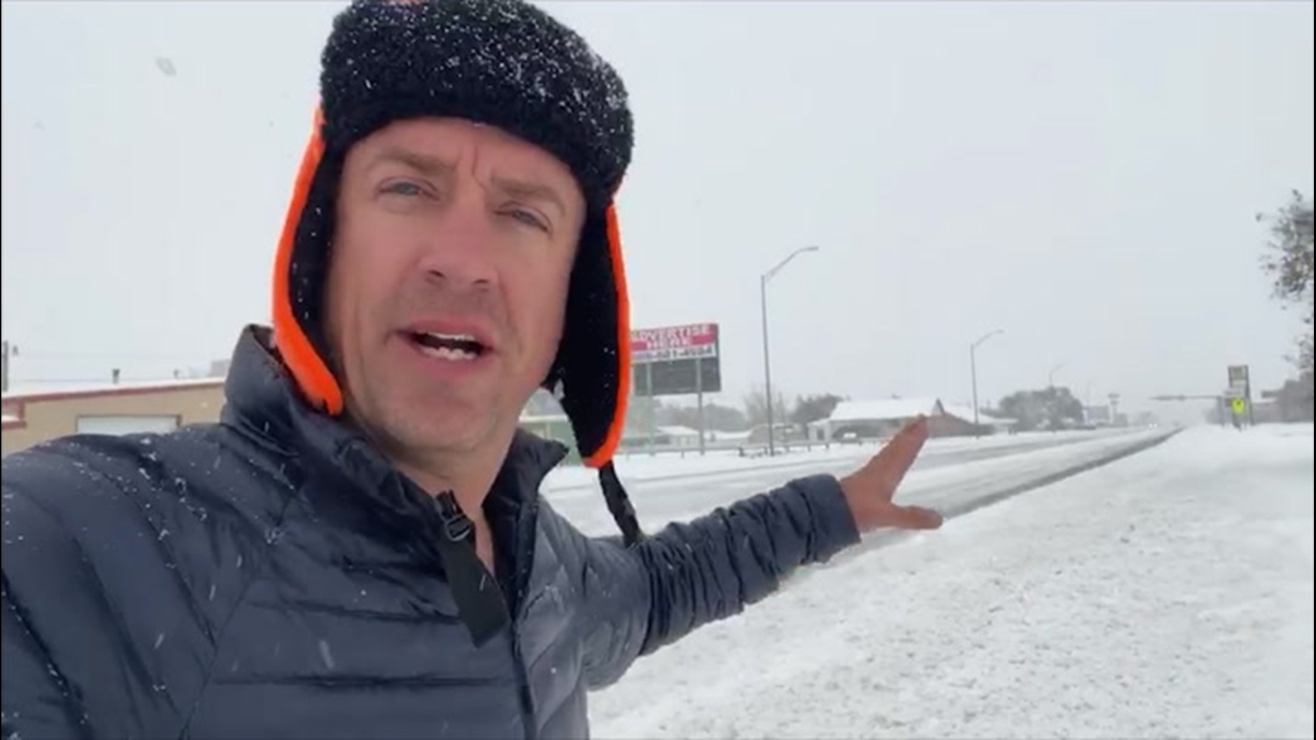 Extreme Meteorologist Reed Timmer reports from Texline, Texas, where 8 to 10 inches of snow fell in the overnight hours of Oct. 27.