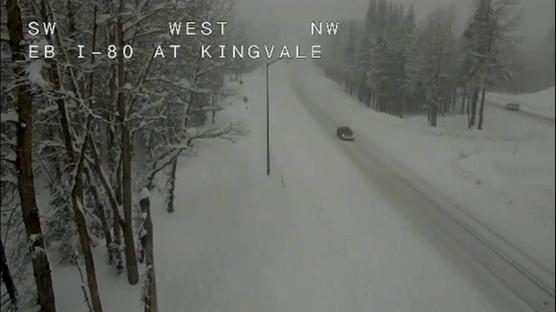 Even though it's spring, the snow won't quit in Kingvale, California, on April 5.