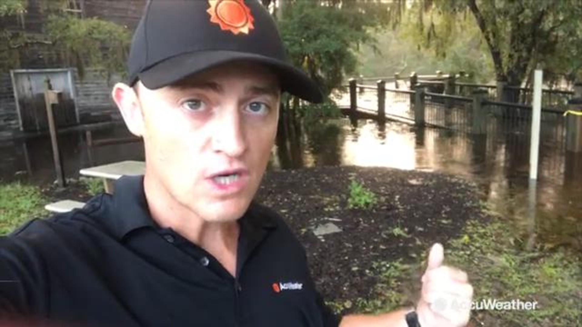 While Florence has moved on, the dangers of creasting rivers and severe flooding isn't over yet. Water levels continue to rise as flooding dangers slowly increase.