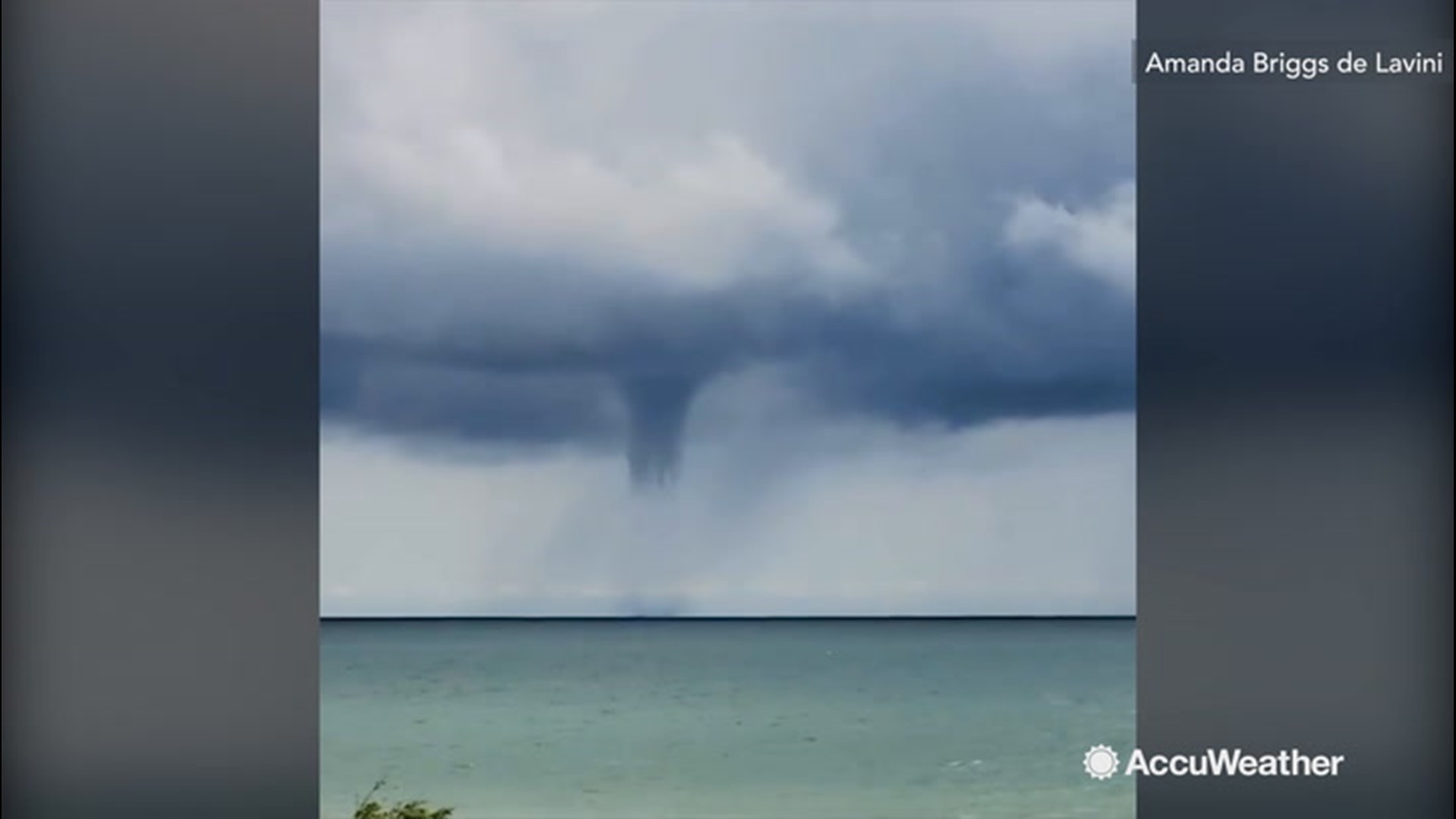 A waterspout was sighted in Geneva-on-the-lake, Ohio today on Lake Erie. It did not come ashore.