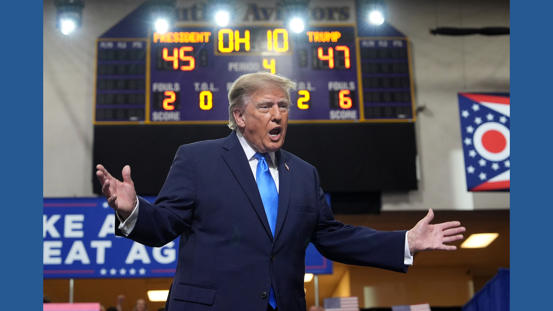 Boost Ceo Trump rallies in Ohio to boost Jon Husted in a tight Senate race ...