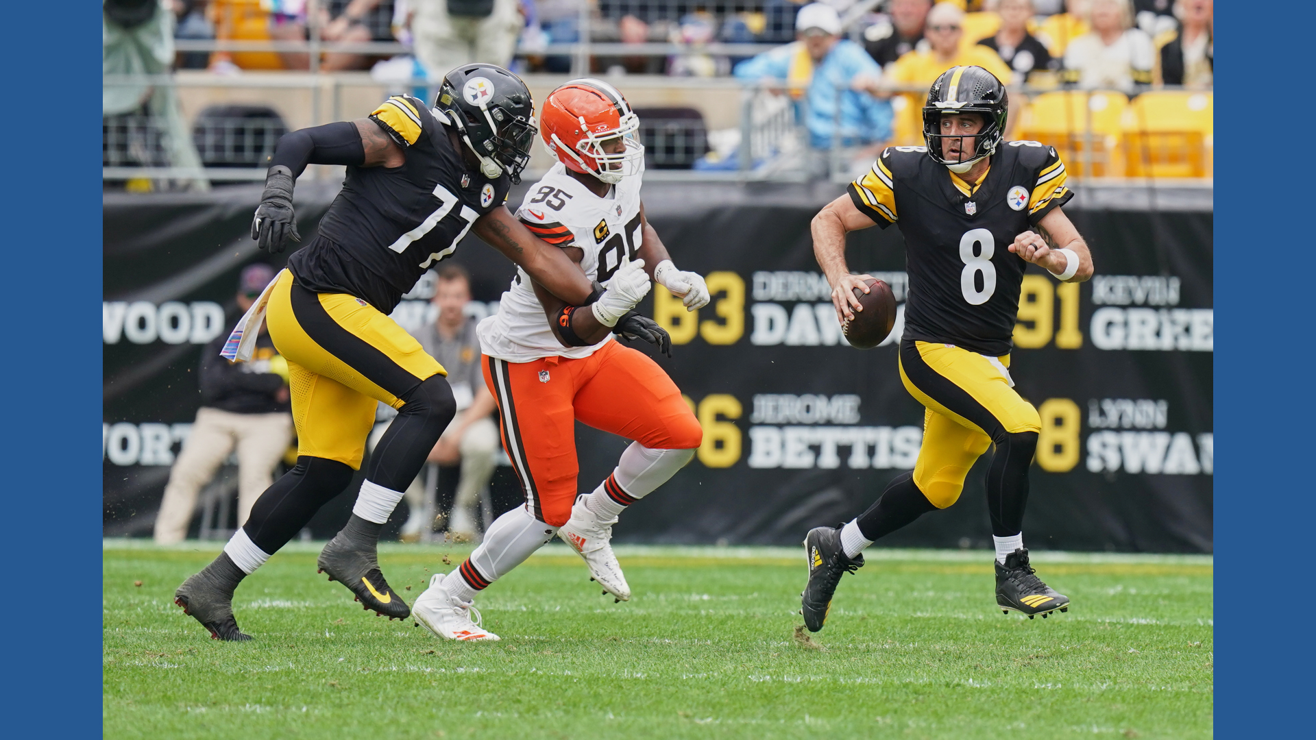 Aaron Rodgers throws for 2 TDs as Steelers continue home dominance of ...