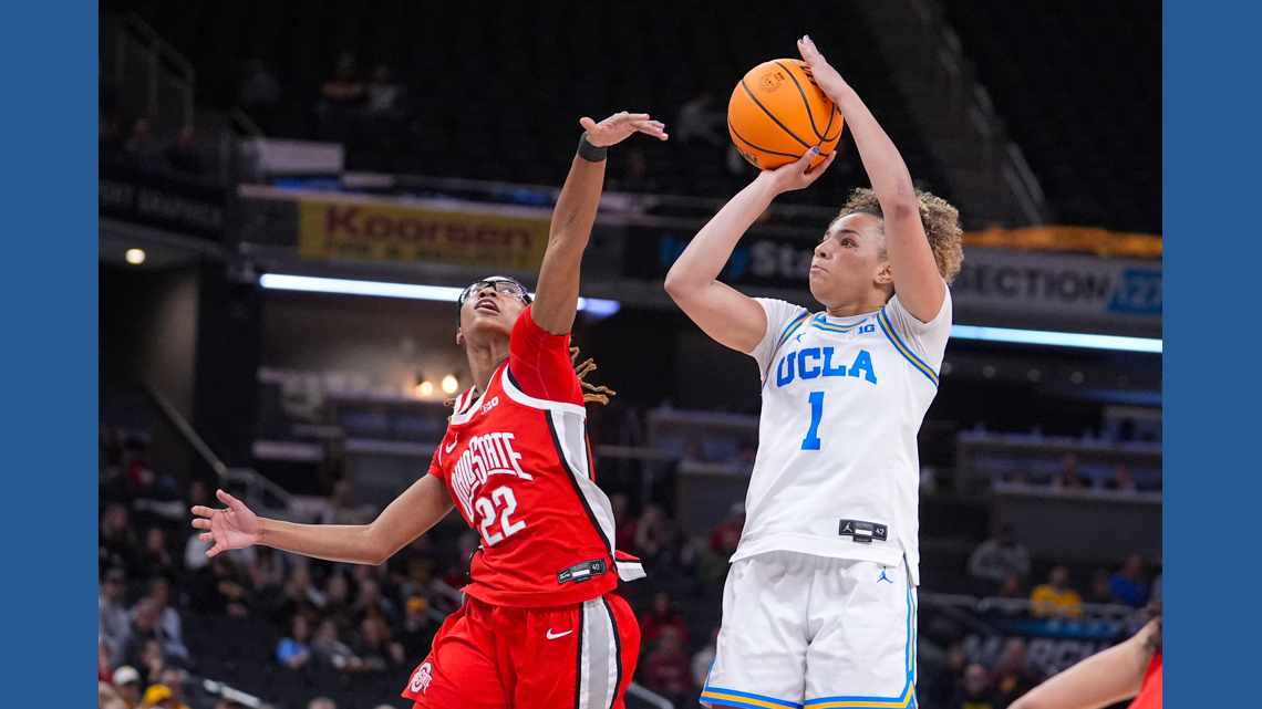Kiki Rice leads No. 2 UCLA past No. 11 Ohio State 72-62 in Big Ten tourney semis