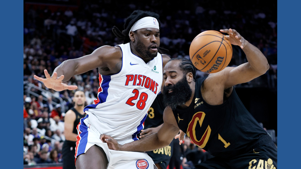 James Harden plagued by turnovers and poor shooting as Cleveland Cavaliers fall into 0-2 hole vs. Detroit Pistons