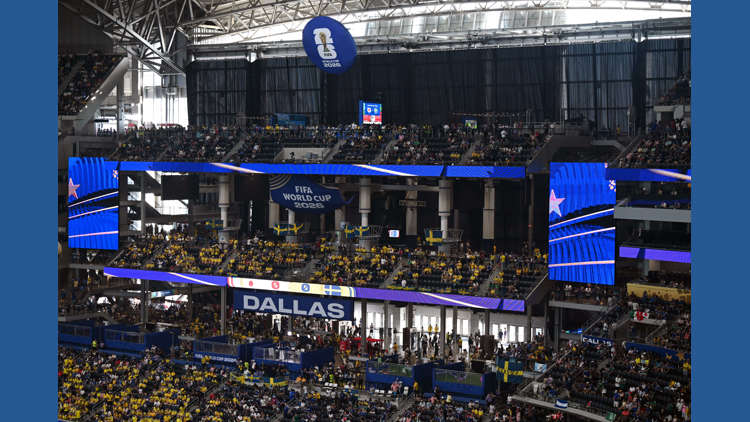 Curtains go up at AT&T Stadium for the World Cup, a glare-blocking
