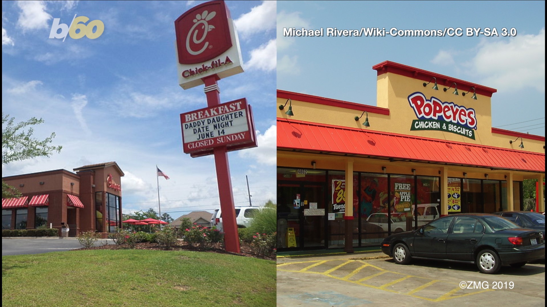 Popeyes and Chick-Fil-A are all about chicken but a warring of words on social media has certainly caused some beef! Buzz60s' Mercer Morrison has the story.