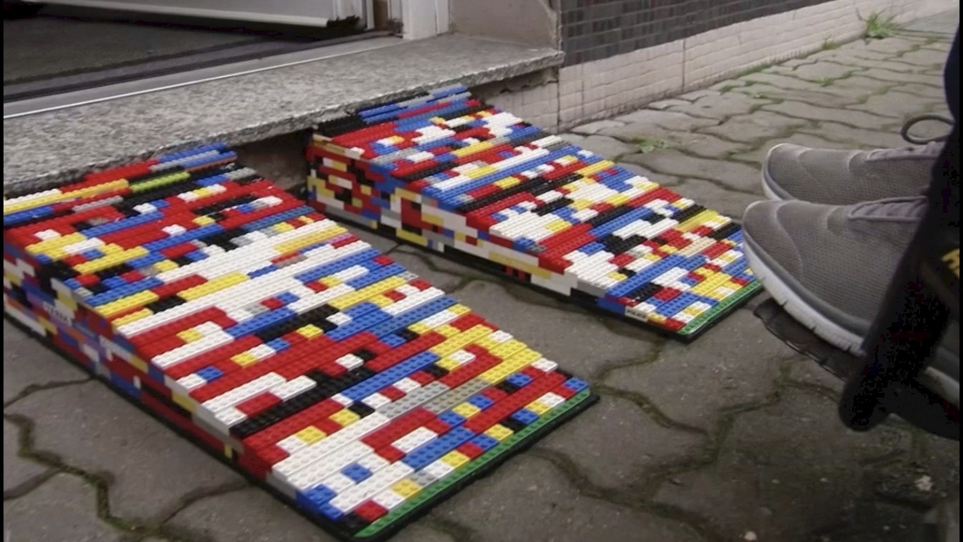 Meet the 'Lego Grandma' who builds wheelchair ramps in her town