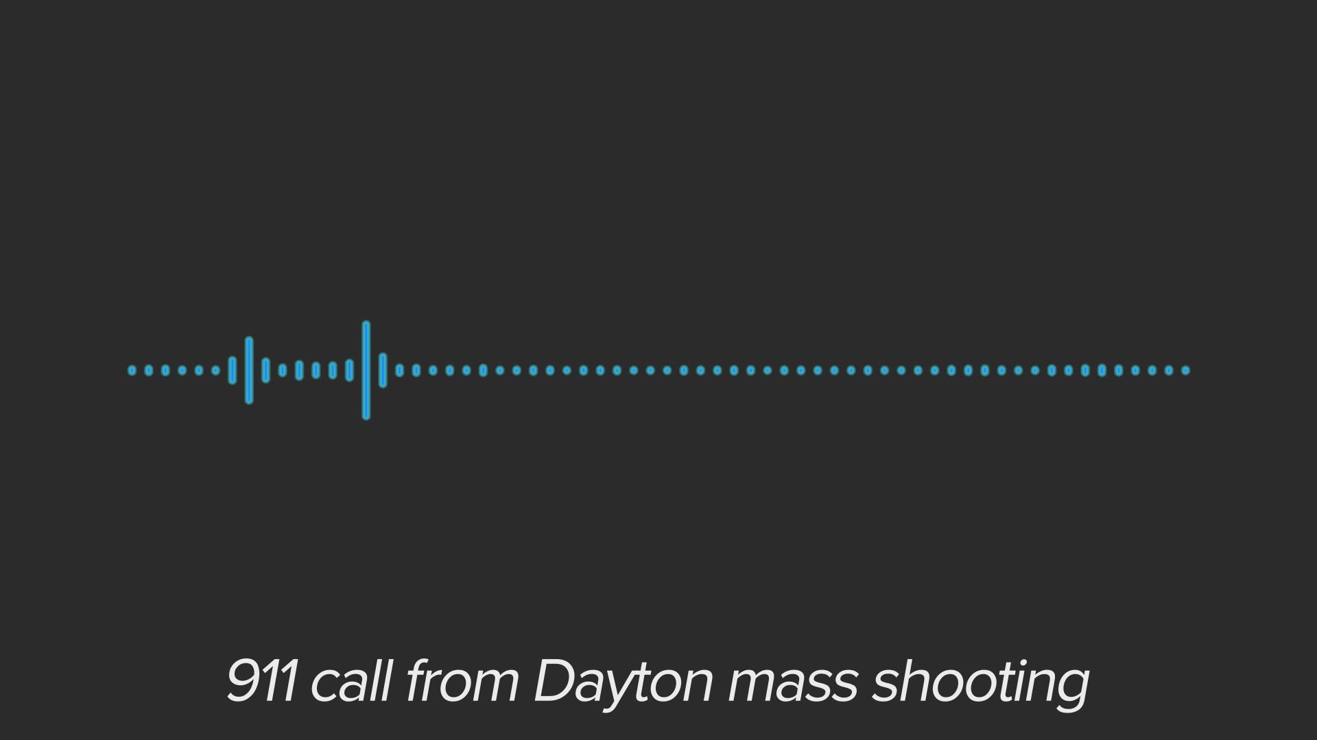 Dayton police provided this 911 call that came in for the mass shooting on August 4.