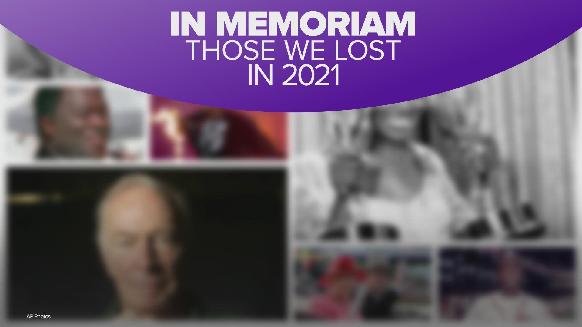 From Christopher Plummer and Hank Aaron to Cicely Tyson, DMX and Colin Powell, here is a look at some of those we lost in 2021.