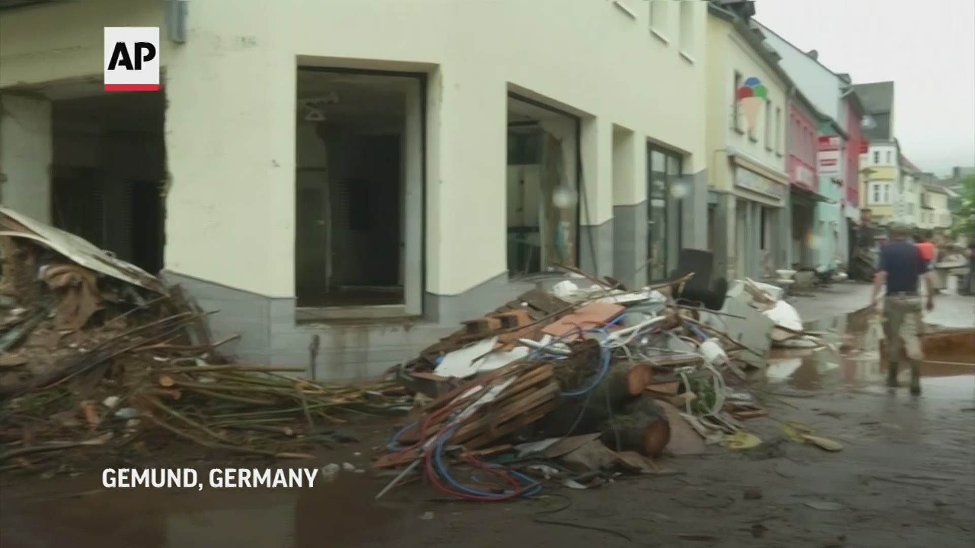 German villages count cost of floods and landslide, some of the worst the continent has seen in decades.