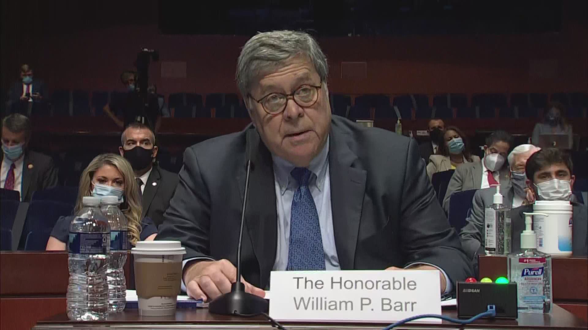 Attorney General William Barr provides opening statement to the House Judiciary Committee.