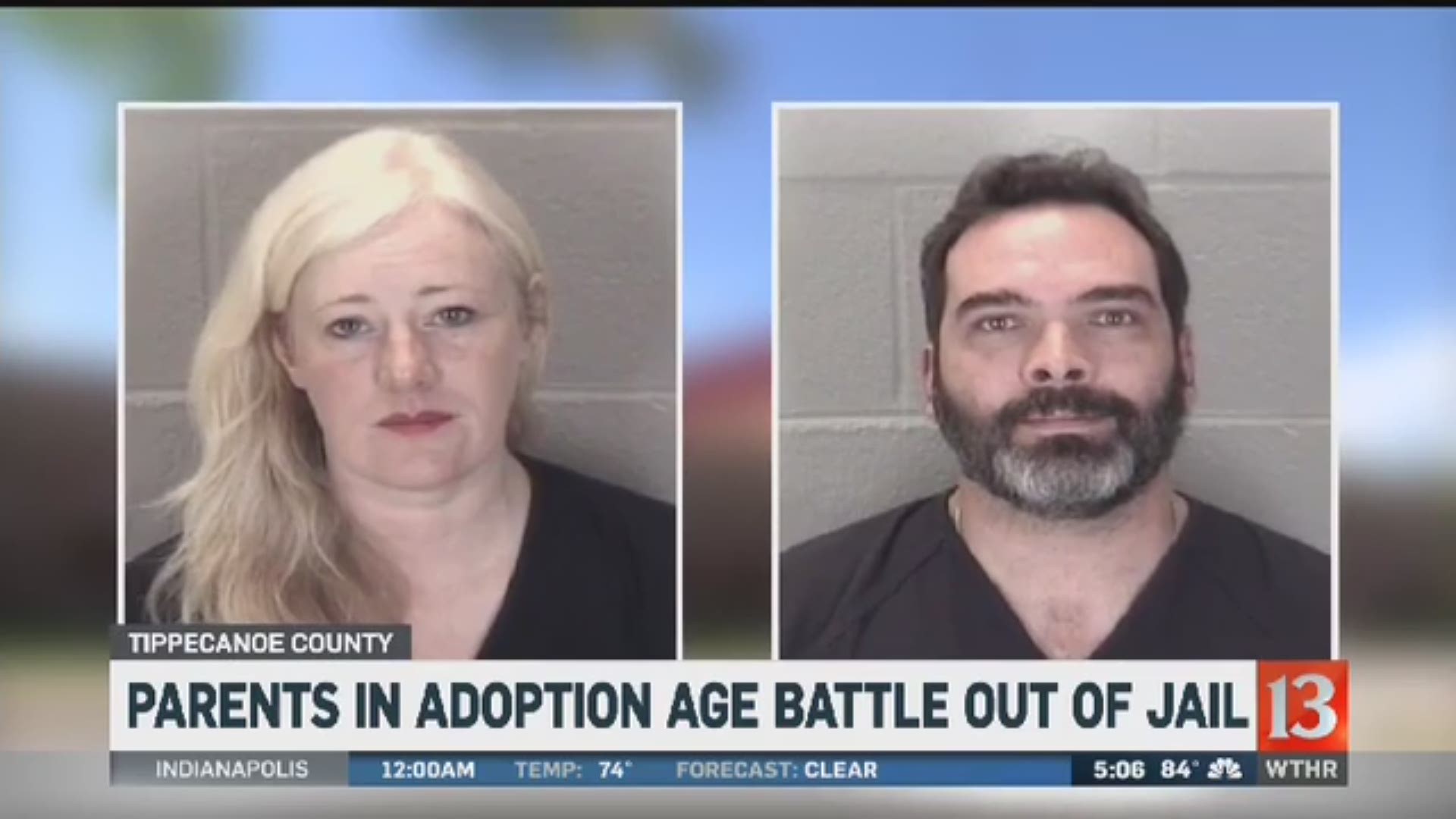 An Indiana couple says they were the victims of an adoption scam, claiming the 8-year-old they adopted was actually 22-years-old. (WTHR)