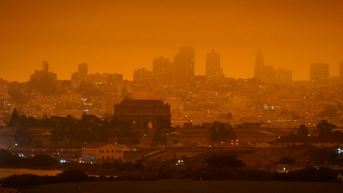 California Bay Area Sky Turns Orange As Wildfires Rage On 4278