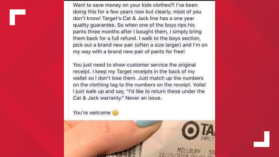 Is Viral Claim About Target S Return Policy A Hack Or Hoax Wkyc Com