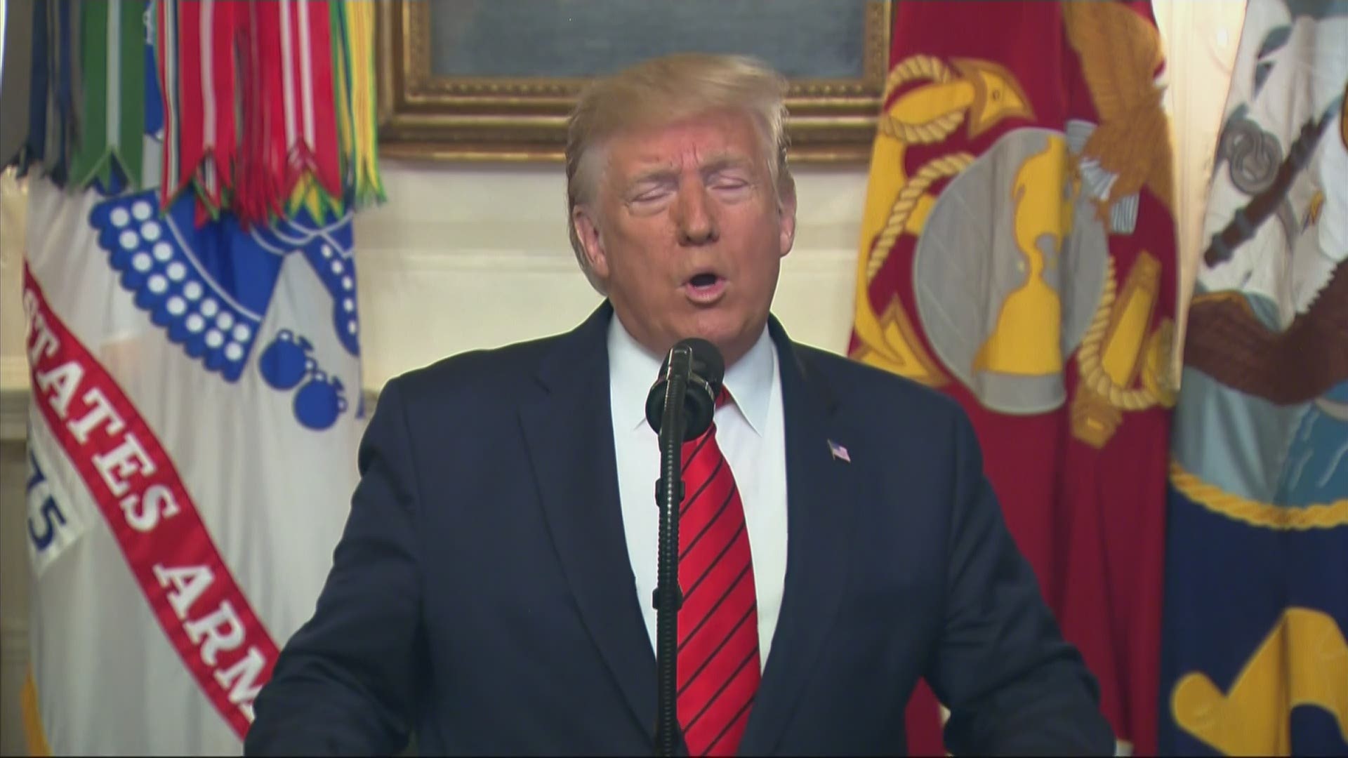 Trump said in an address to the nation from the White House's Diplomatic Room that "al-Baghdadi is dead" - fulfilling the top national security priority of his admin