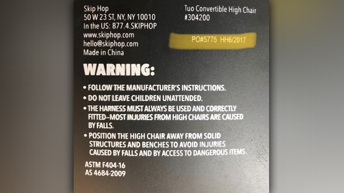 Skip Hop recalls 32 000 high chairs because legs can detach wkyc