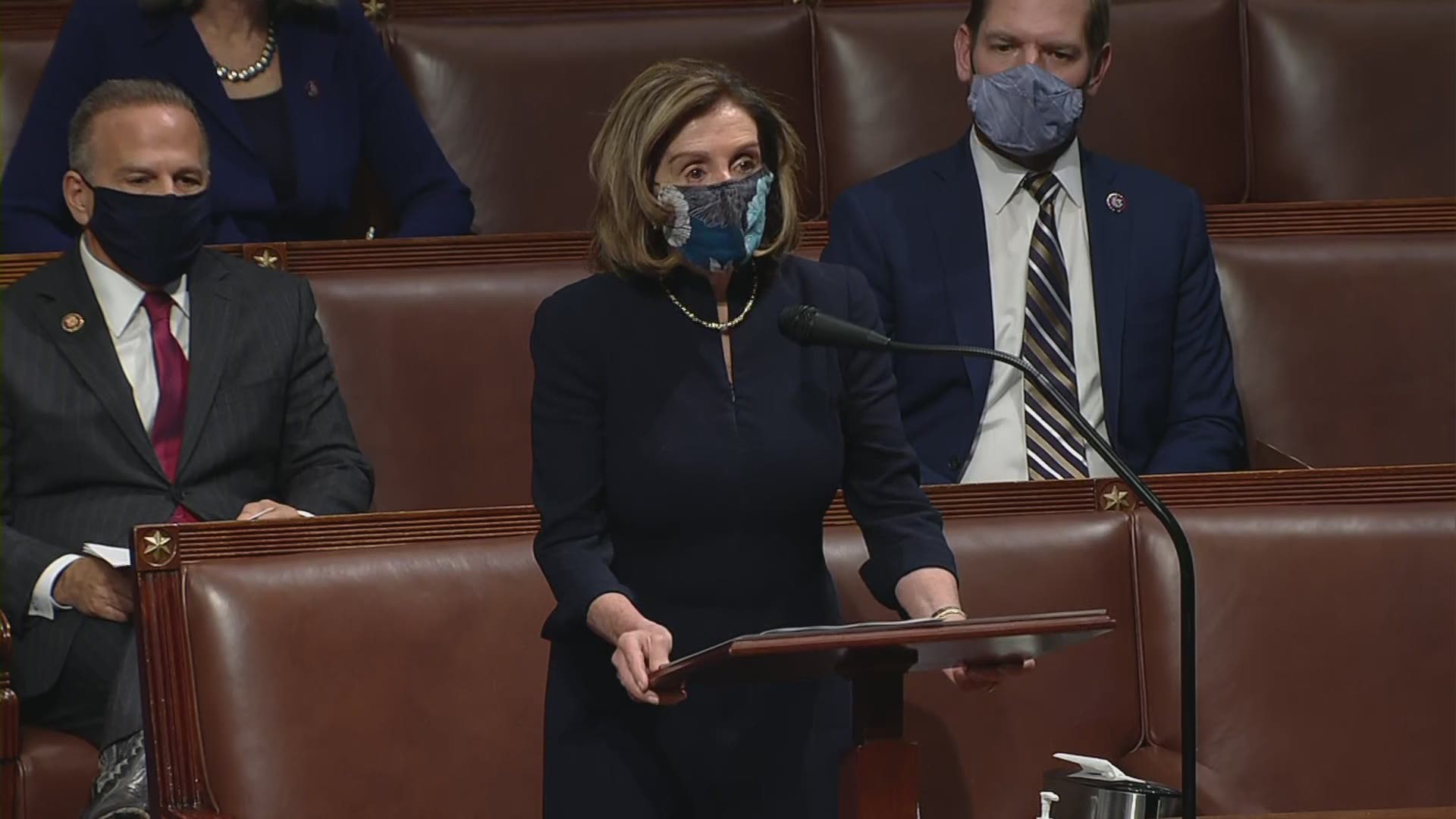 Speaker Nancy Pelosi made remarks as the U.S. House starts to debate President Donald Trump's second impeachment.