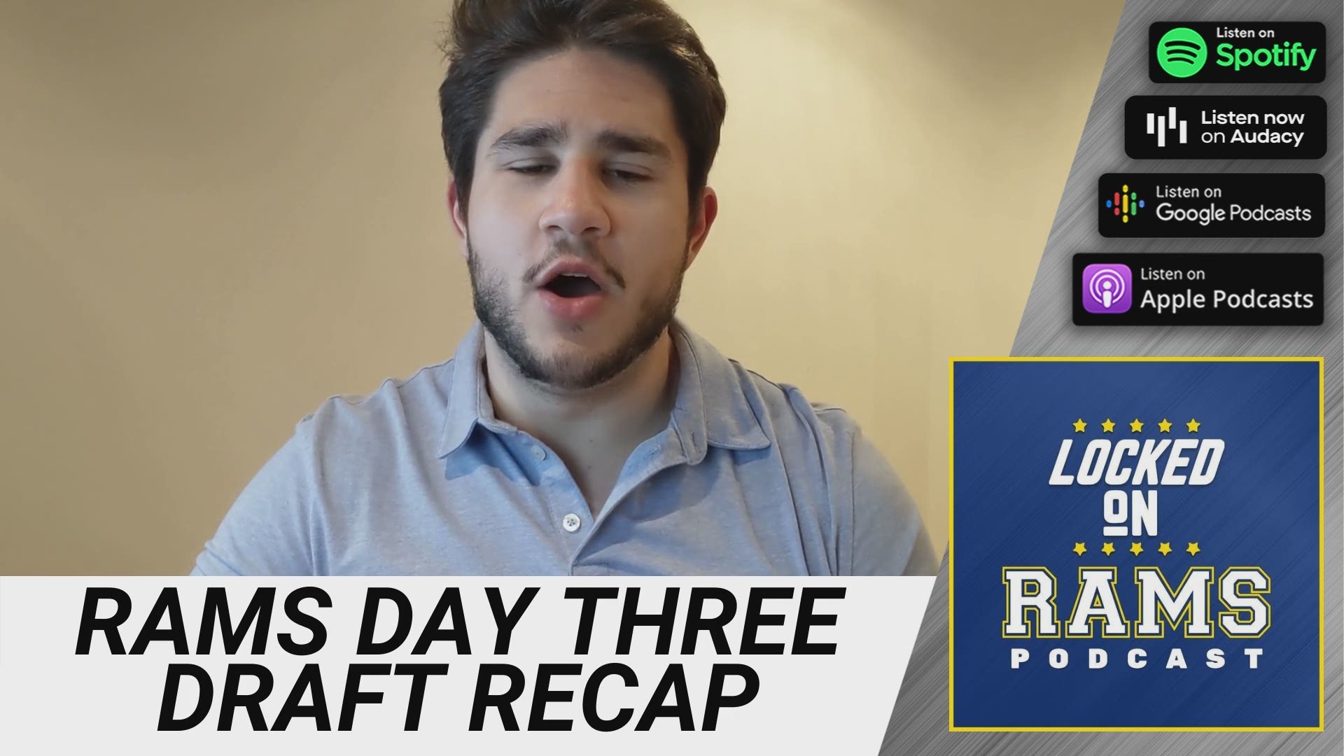 The host of the Locked On Rams podcast reacts to the team picking seven players on day three of the NFL Draft.