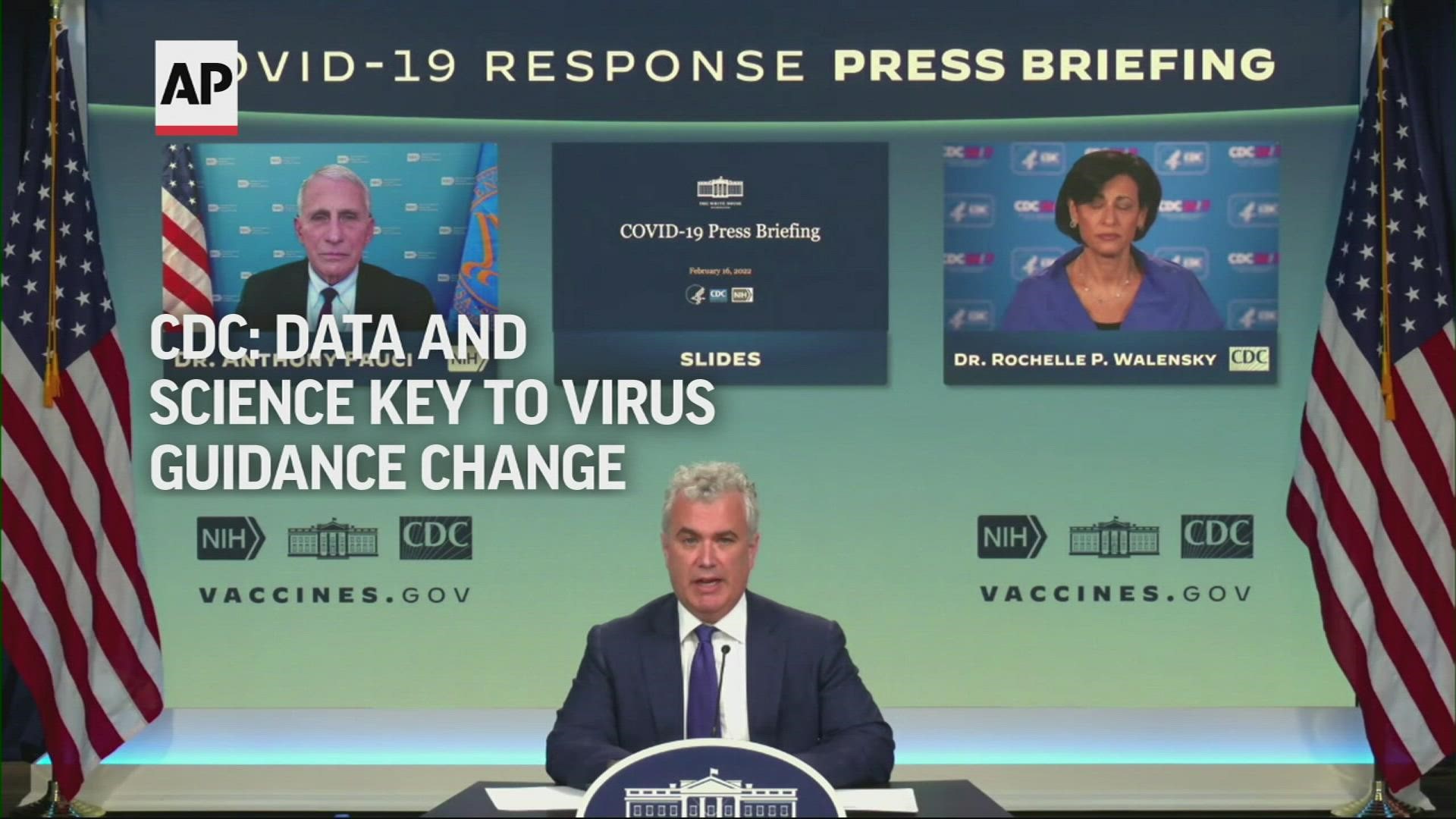 CDC Director Dr. Rochelle Walensky says we share the same goal to make the virus not a constant crisis, but guidance changes will only be based on data and science.