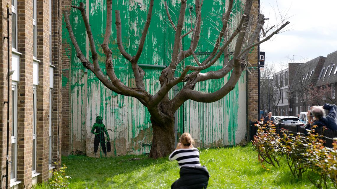 Banksy takes credit for new mural in London | wkyc.com
