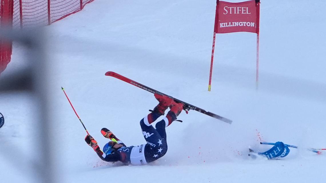 Mikaela Shiffrin Crashes During Final World Cup Giant Slalom Run | Wkyc.com