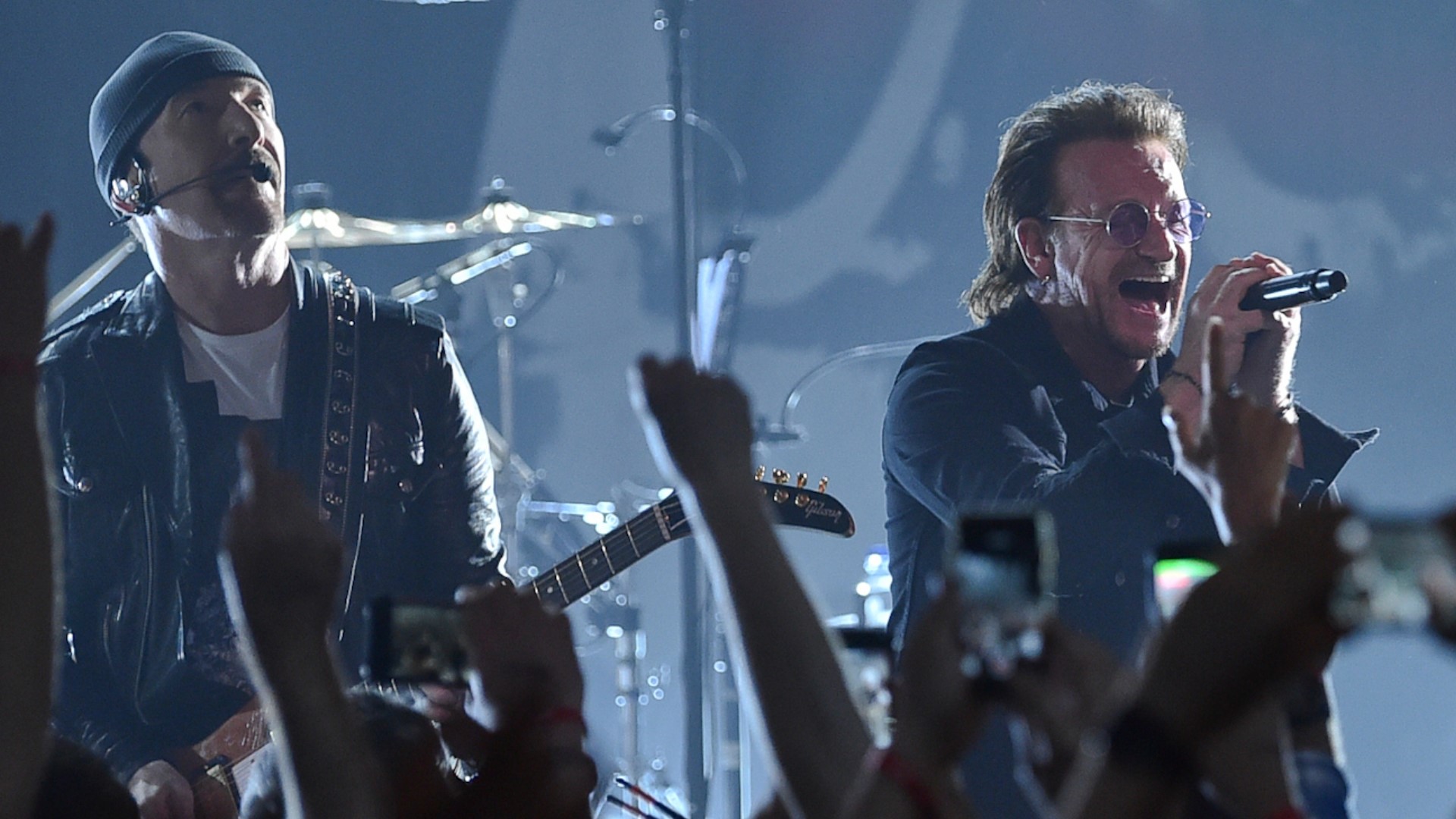 While on stage, Bono told the crowd “Sing for our brothers and sisters — who they themselves were singing at the Supernova Sukkot festival in Israel."