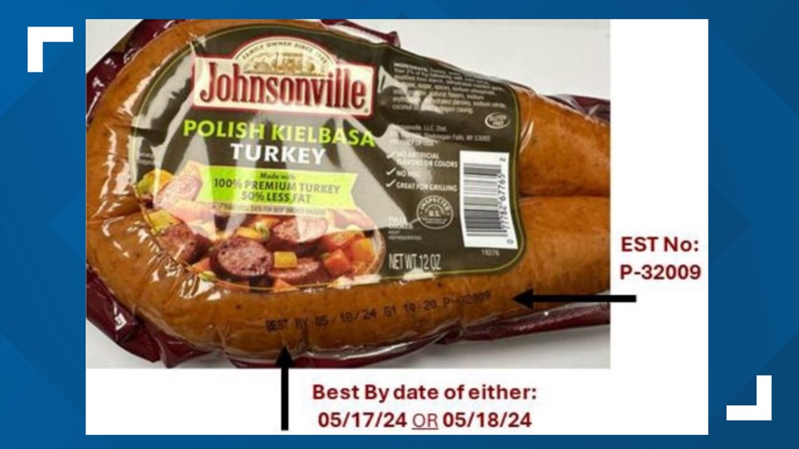 Johnsonville turkey sausage recall affects products in 11 states