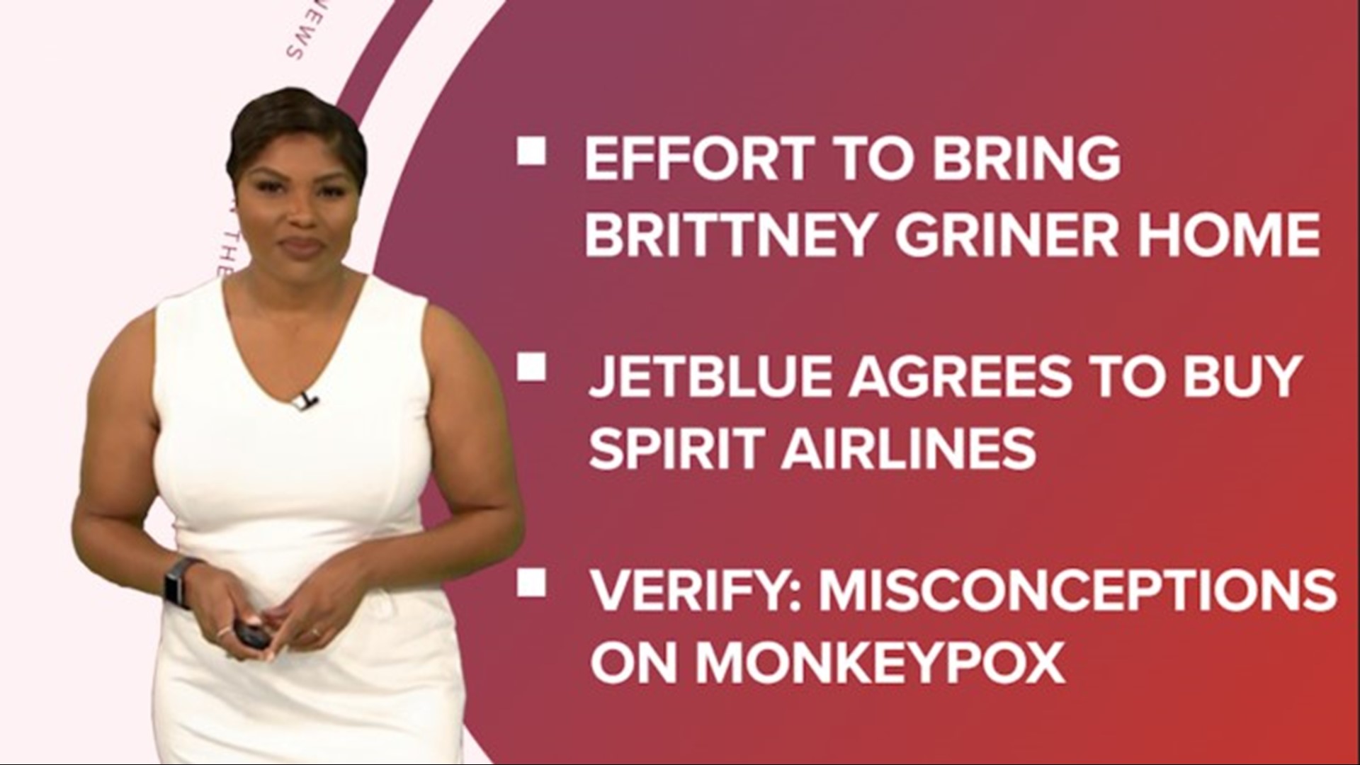 A look at what is happening across the U.S. from JetBlue buying Spirit airlines to verifying misconceptions on monkeypox and Sprite retiring its iconic green bottles