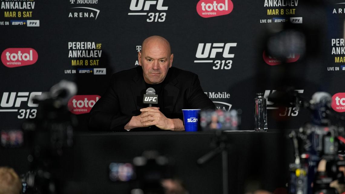 A UFC fight at the White House? Dana White says it's happening as part of deal with Paramount