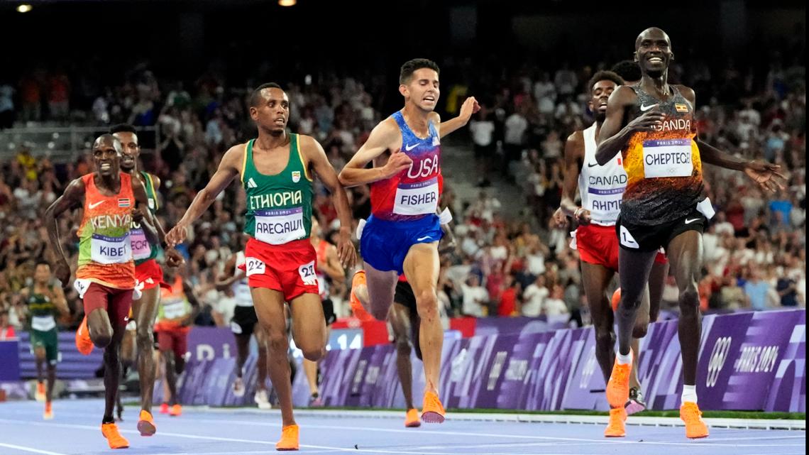 Final 10000 Here's how American Grant Fisher fared in the 10,000-meter final | wkyc.com
