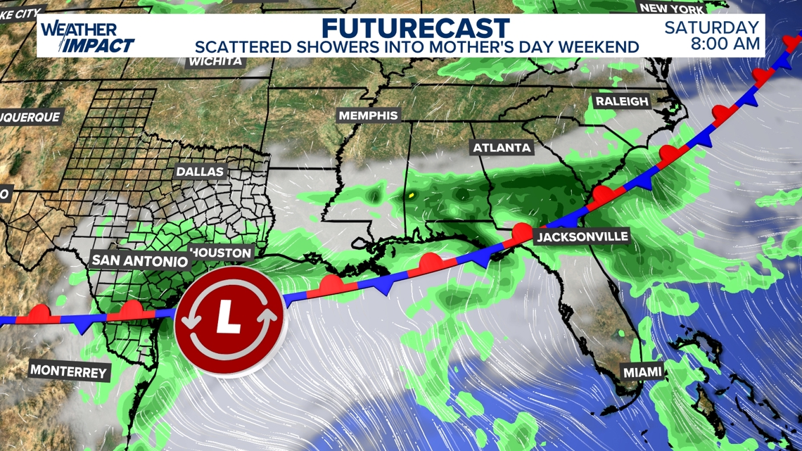 Holiday weekend rain threatens South to Southeast | wkyc.com