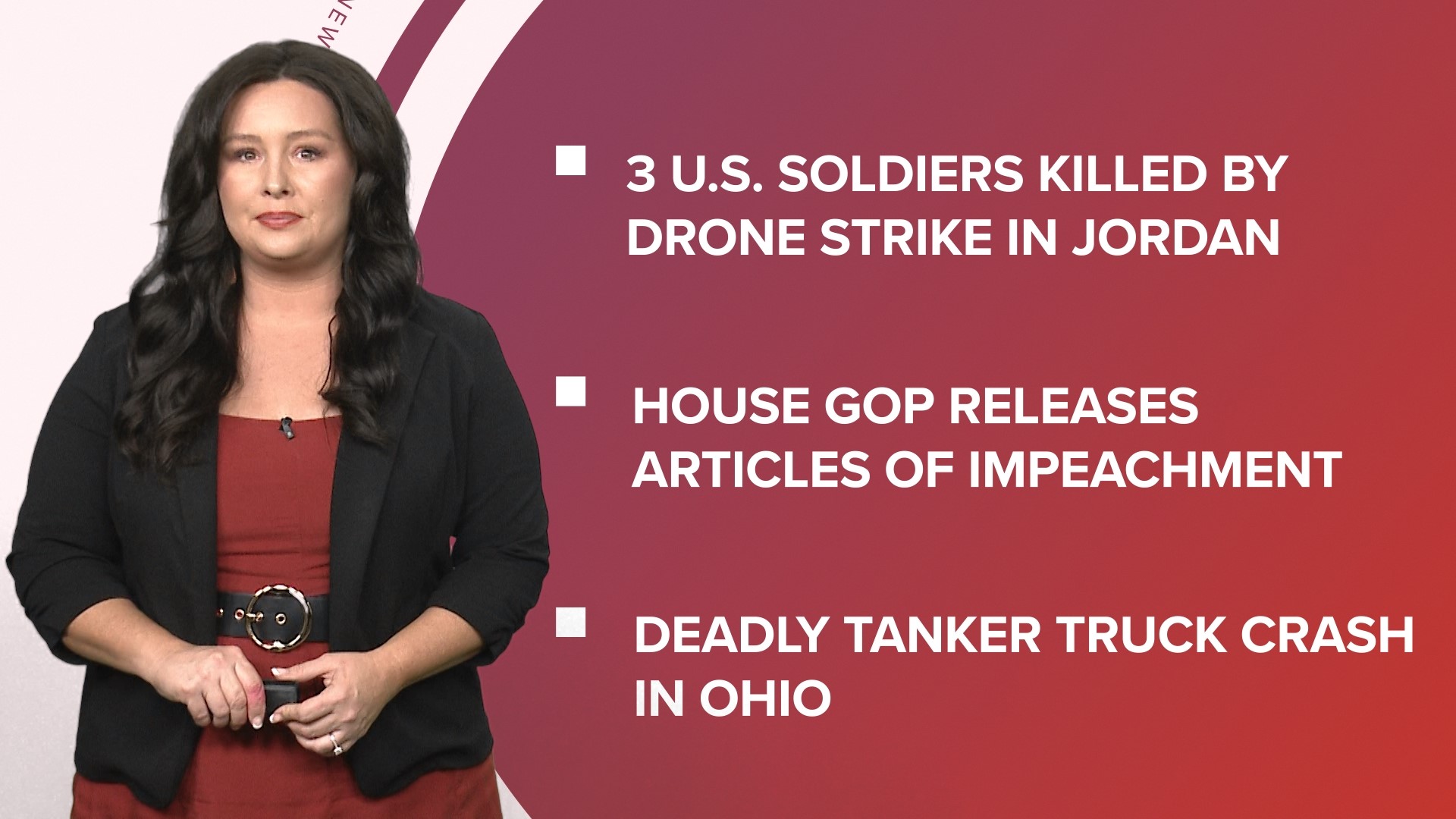 A look at what is happening in the news from U.S. soldiers killed in a drone attack in Jordan to the beginning of tax season and Super Bowl LVIII is set.