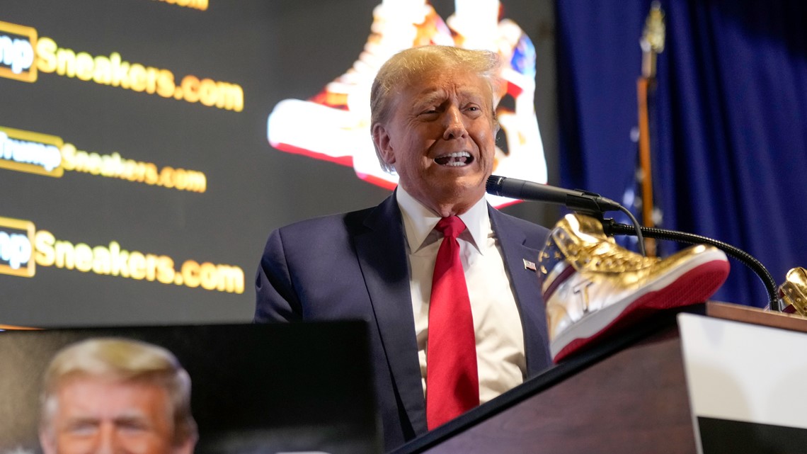 Trump Unveils 399 Sneaker Line At Sneaker Con In Philadelphia Wkyc Com