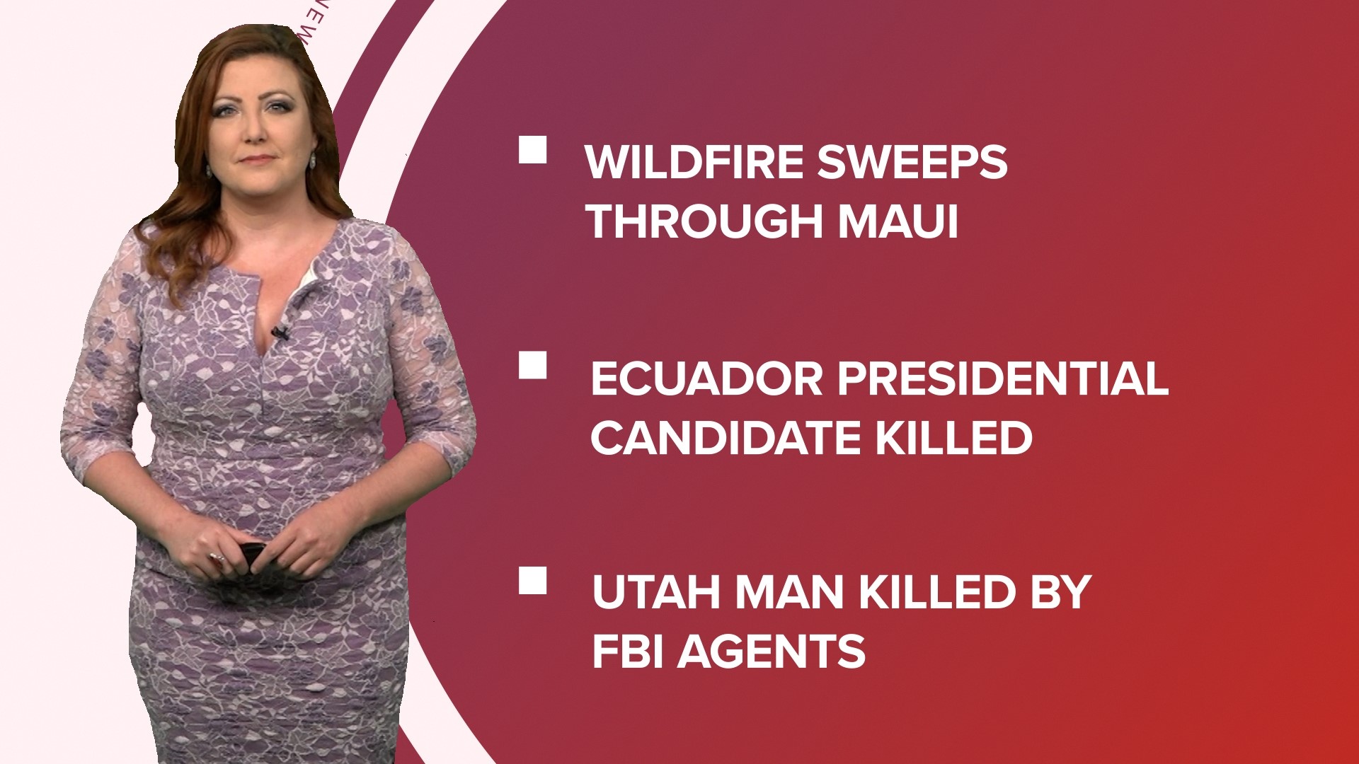 A look at what is happening in the news from devastating wildfires in Maui to a new coronavirus variant and Taylor Swift's next re-recorded album.