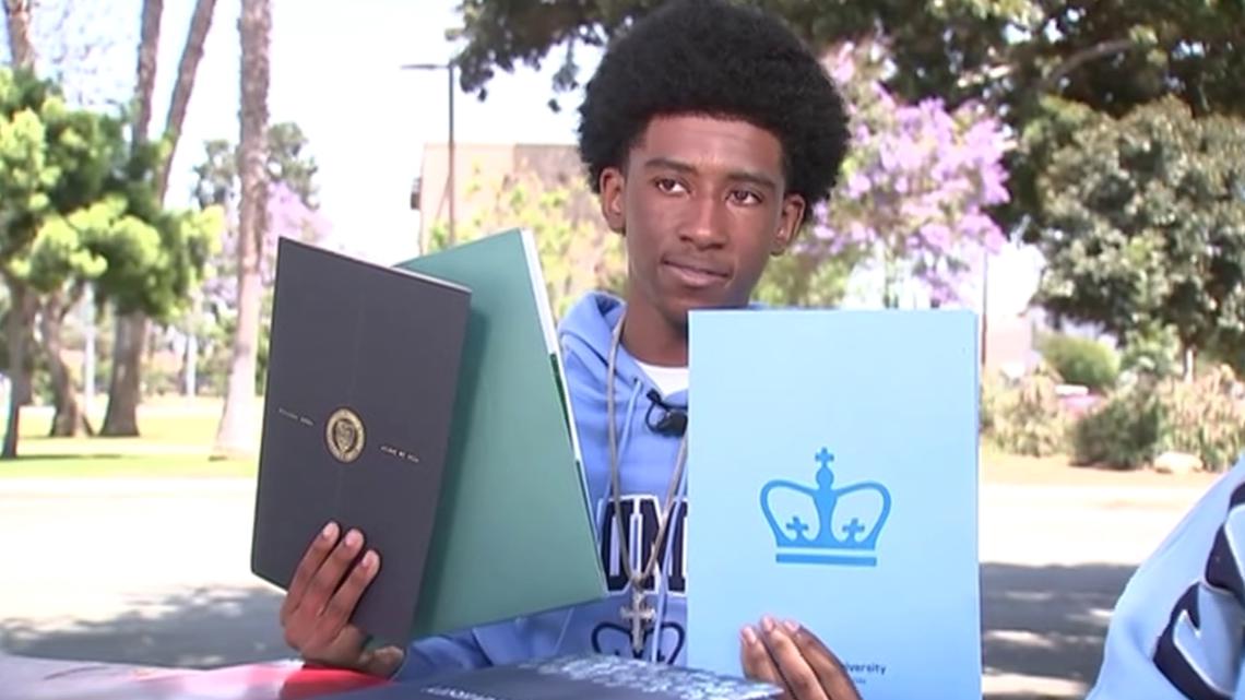California teen who grew up homeless earns full ride to Ivy League school after 65 college acceptances