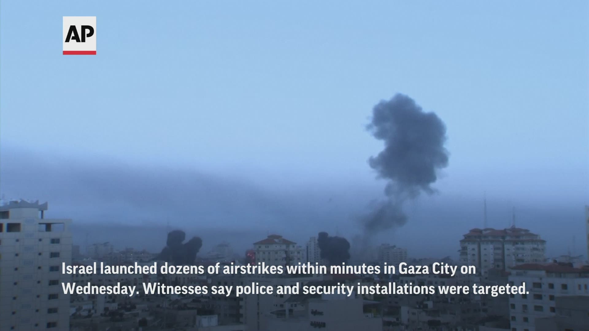 Rockets streamed out of Gaza and Israel pounded the territory with airstrikes early Wednesday as the most severe outbreak of violence since 2014.