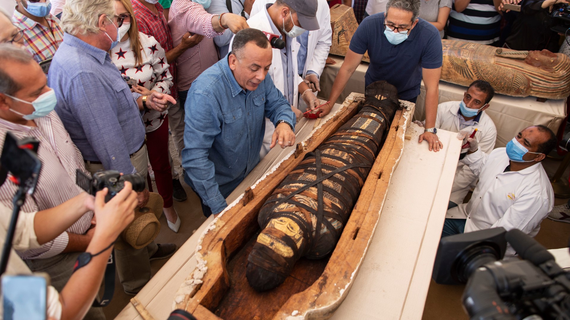 Archaeologists found 59 coffins in vast necropolis in Egypt | wkyc.com