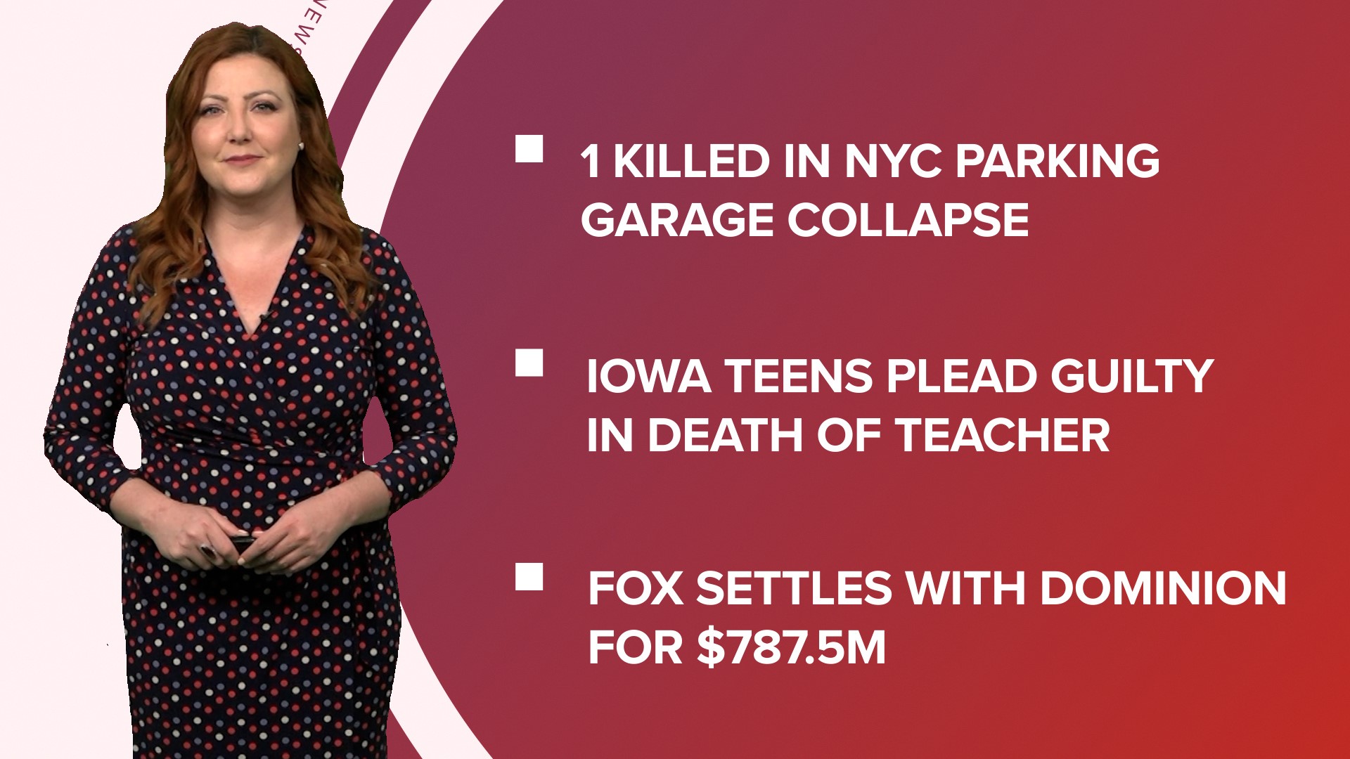A look at what is happening in the news from a parking garage collapsing in New York City to Damar Hamlin announcing his plans to play in the NFL.
