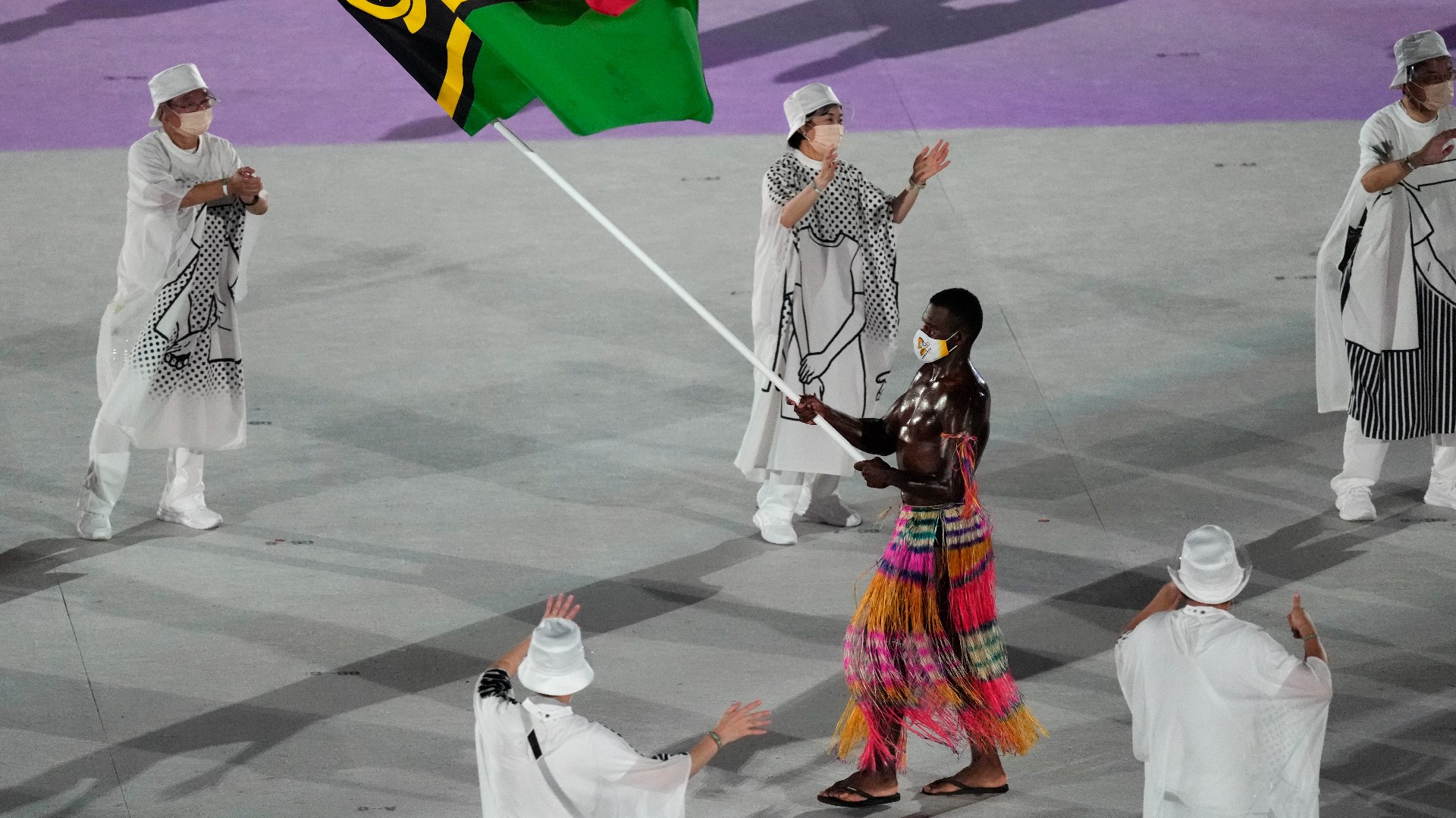 Tokyo Olympics: Tonga Shirtless Flag Bearer Has Competition | Wkyc.com