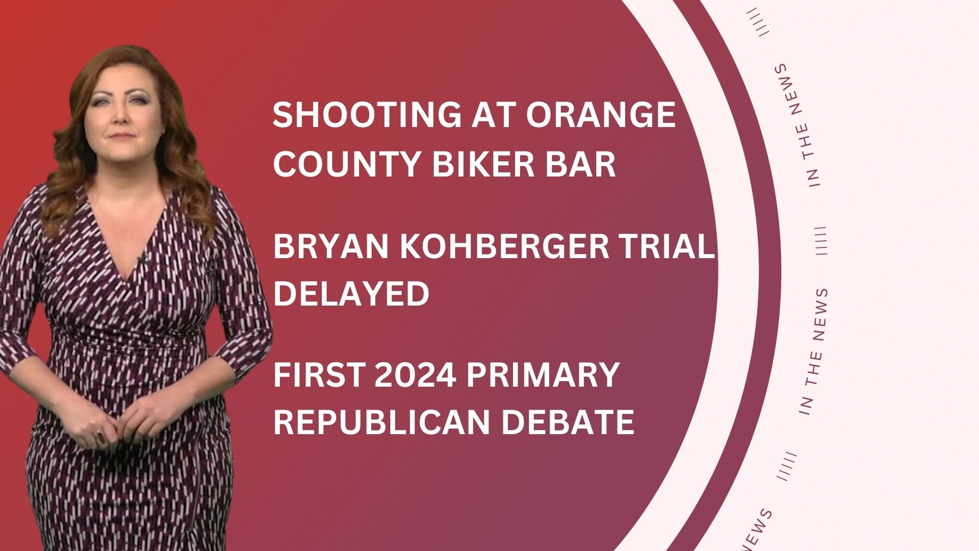 A look at what is happening in the news from a deadly shooting at a biker bar to the first GOP primary debate and Starbucks welcomes back the pumpkin spice latte.