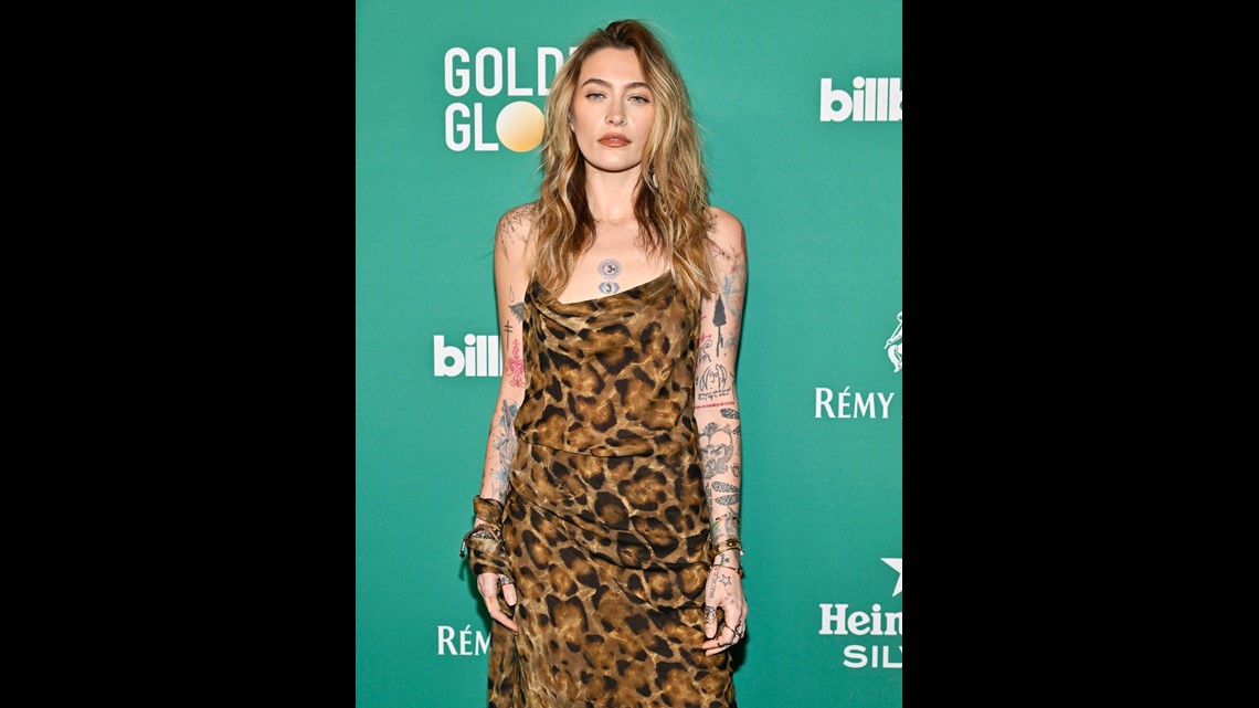 paris jackson green dress Covers Up All Her Tattoos at 2024 GRAMMYs: 'It Took a Few Hours' collection:icon