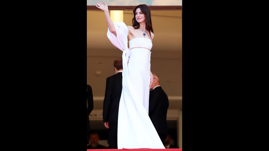 Anne Hathaway Wore a Cone Bra Dress at Cannes Film Festival 2022—See Pics