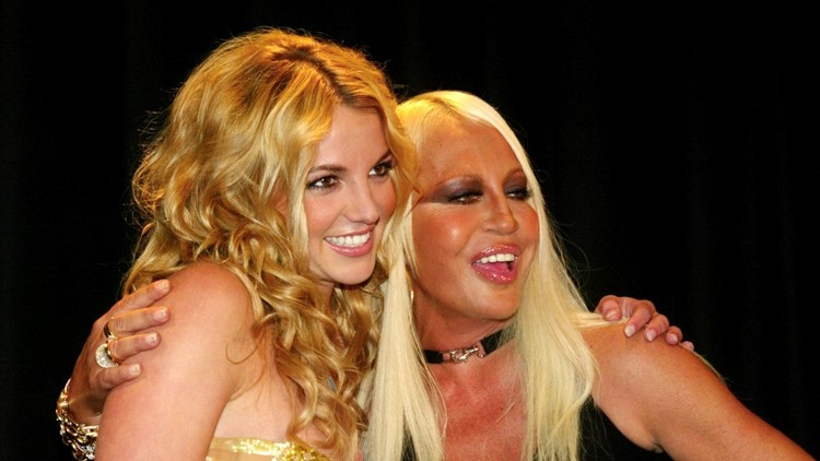 Britney Spears Meets Donatella Versace Today & Instagram Goes Wild