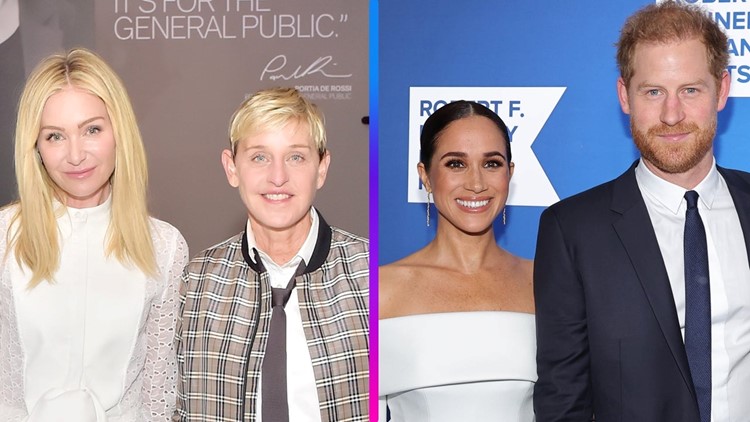 Spot Meghan Markle and Prince Harry at Ellen DeGeneres and Portia de Rossi's Surprise Vow Renewal