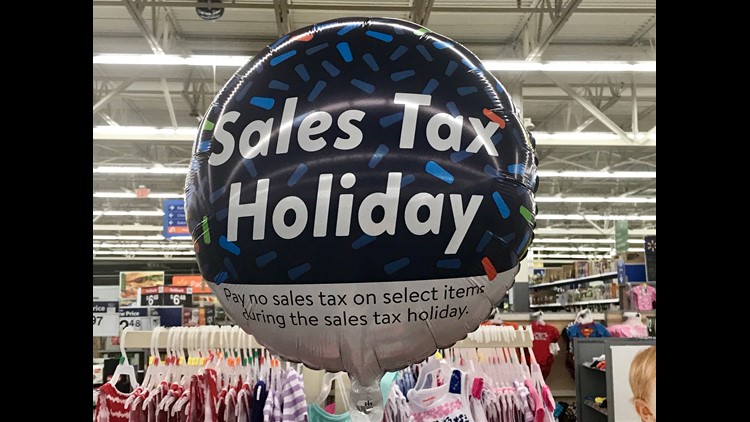 Sales tax holiday balloon