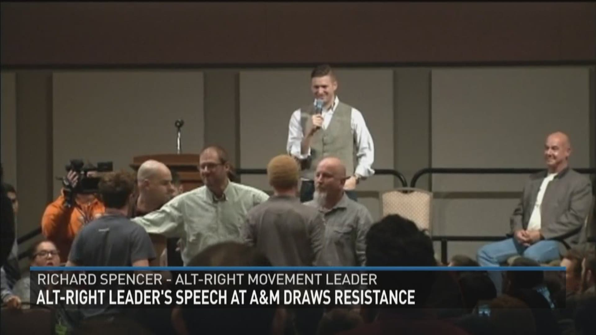 There were heated moments during Richard Spencer's speech at Texas A&M. 